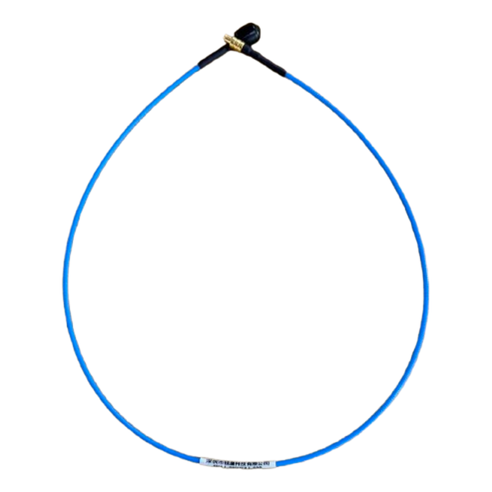 RF test cable with straight and right-angle SMA male connectors for shield box wiring