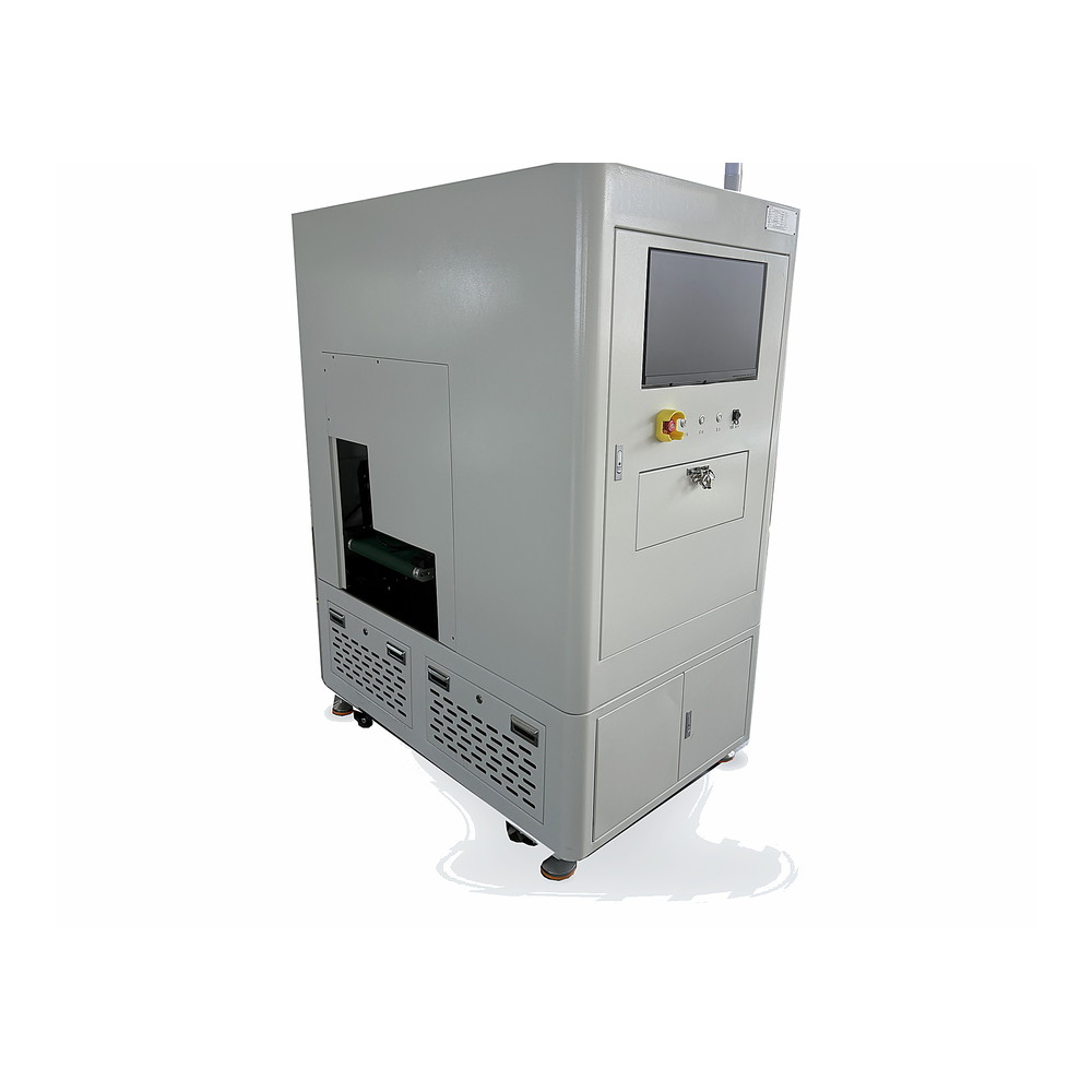 Automated RSSI test station with conveyor loading and shielded enclosure for laptop production testing — view 2