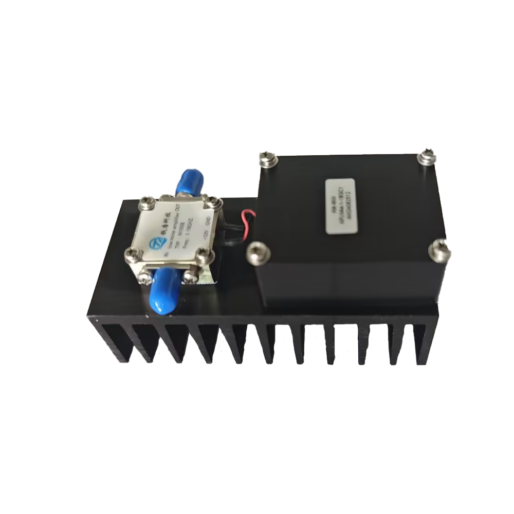 MI058 low noise amplifier with SMA connectors covering 1 to 18 GHz